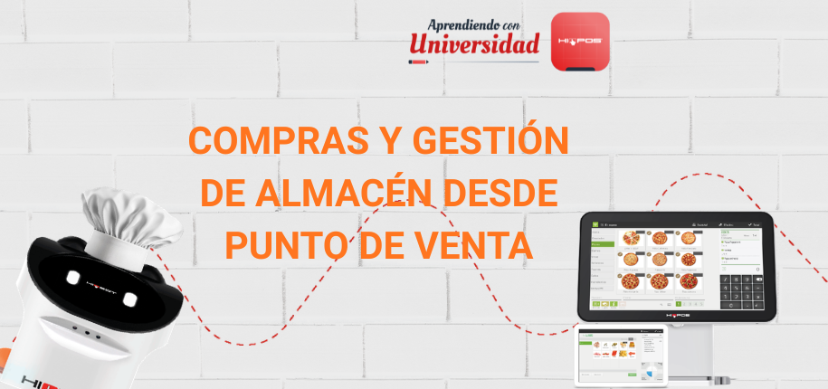 Compras y gestión de almacén desde punto de venta